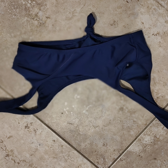 Navy Blue Bikini Top Padded  Nwot - Picture 6 of 9